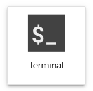 The terminal button.