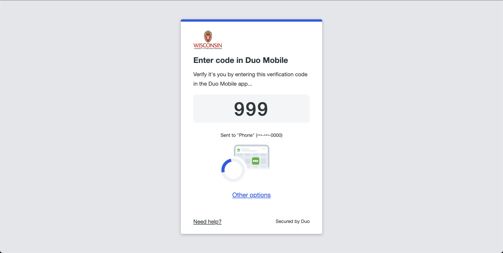 Duo authentication prompt